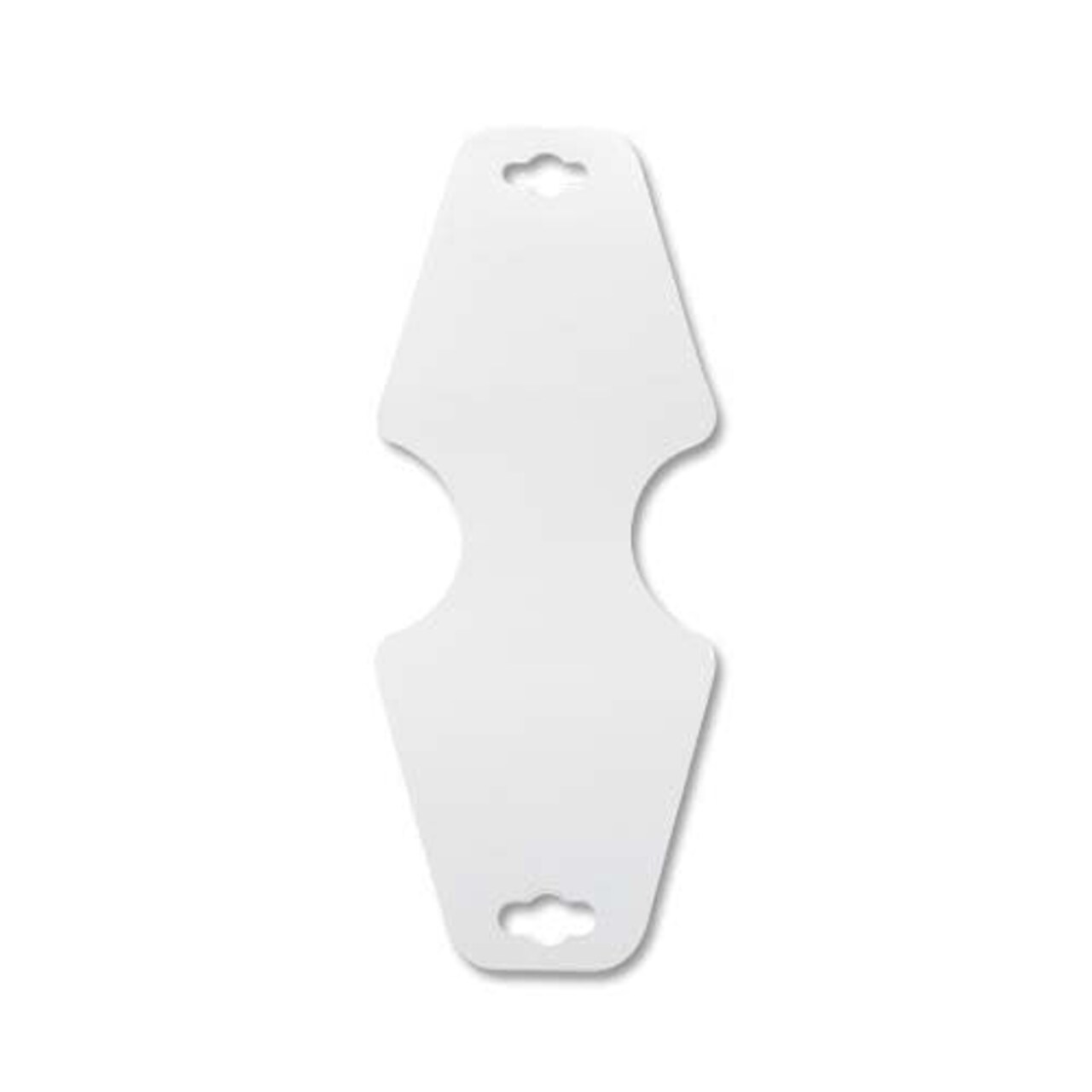 JewelrySupply Necklace or Bracelet Card White (Package of 25)